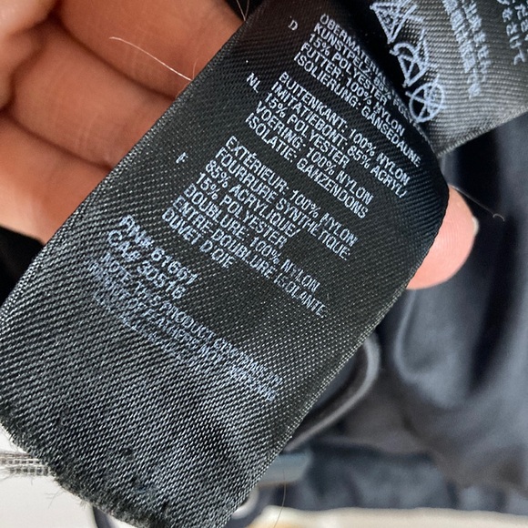 The North Face Coat Boys Large Black Goose Down 550 Hyvent Winter Jacket - Picture 14 of 16